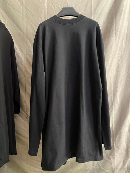 vetements black long sleeve graphic shirt