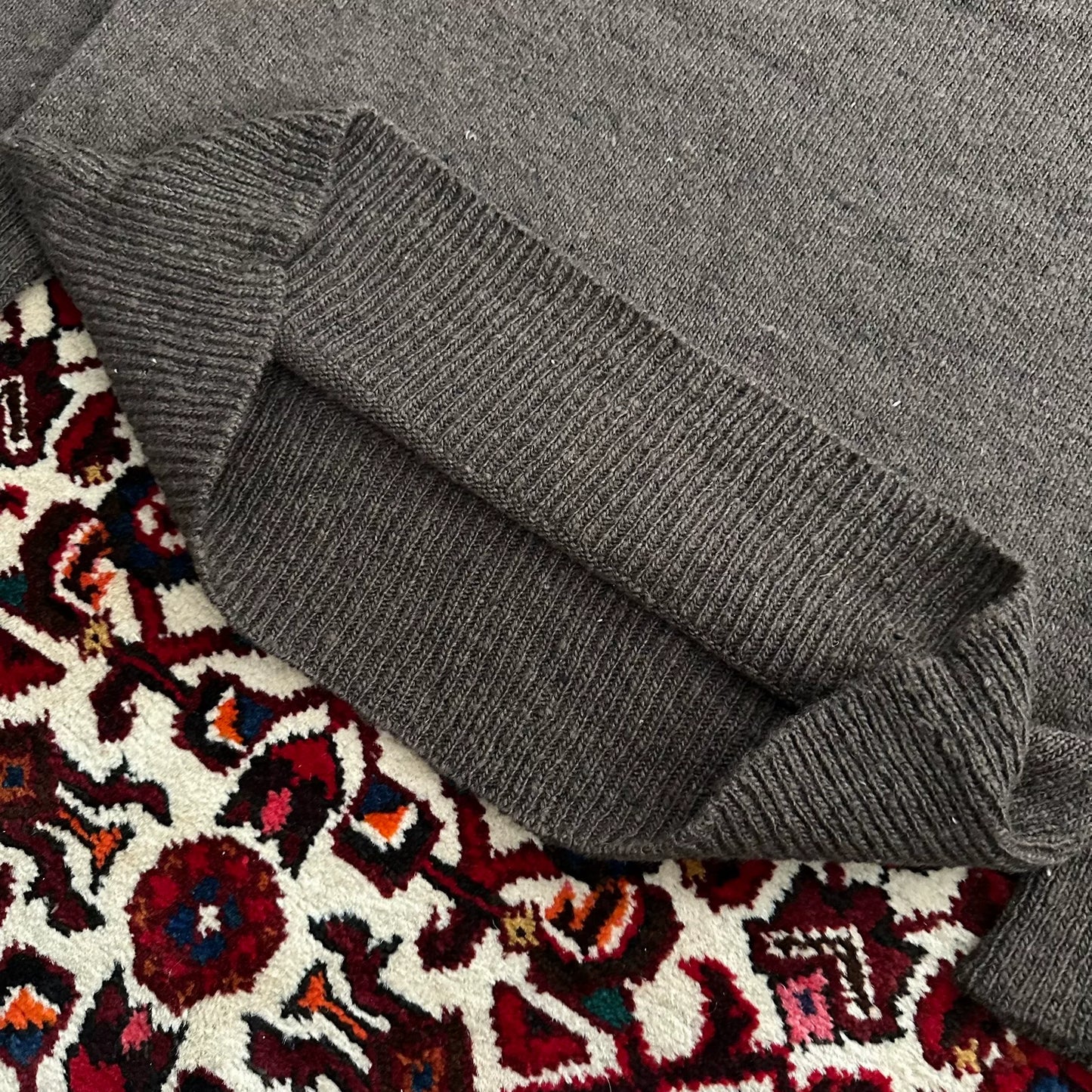 visvim college mud dyed wool sweater