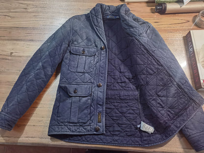 RRL Ralph Lauren Blue Dyed Collar Jacket
