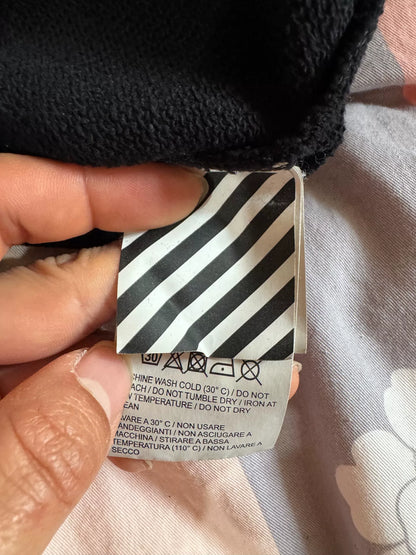 Off-White Black Hoodie with Logo