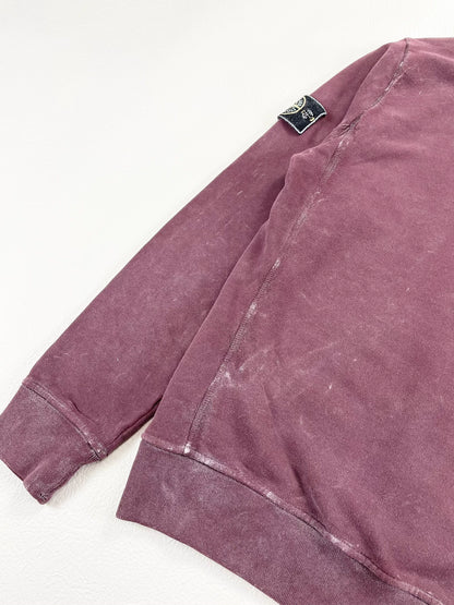 stone island purple frost effect sweatshirt