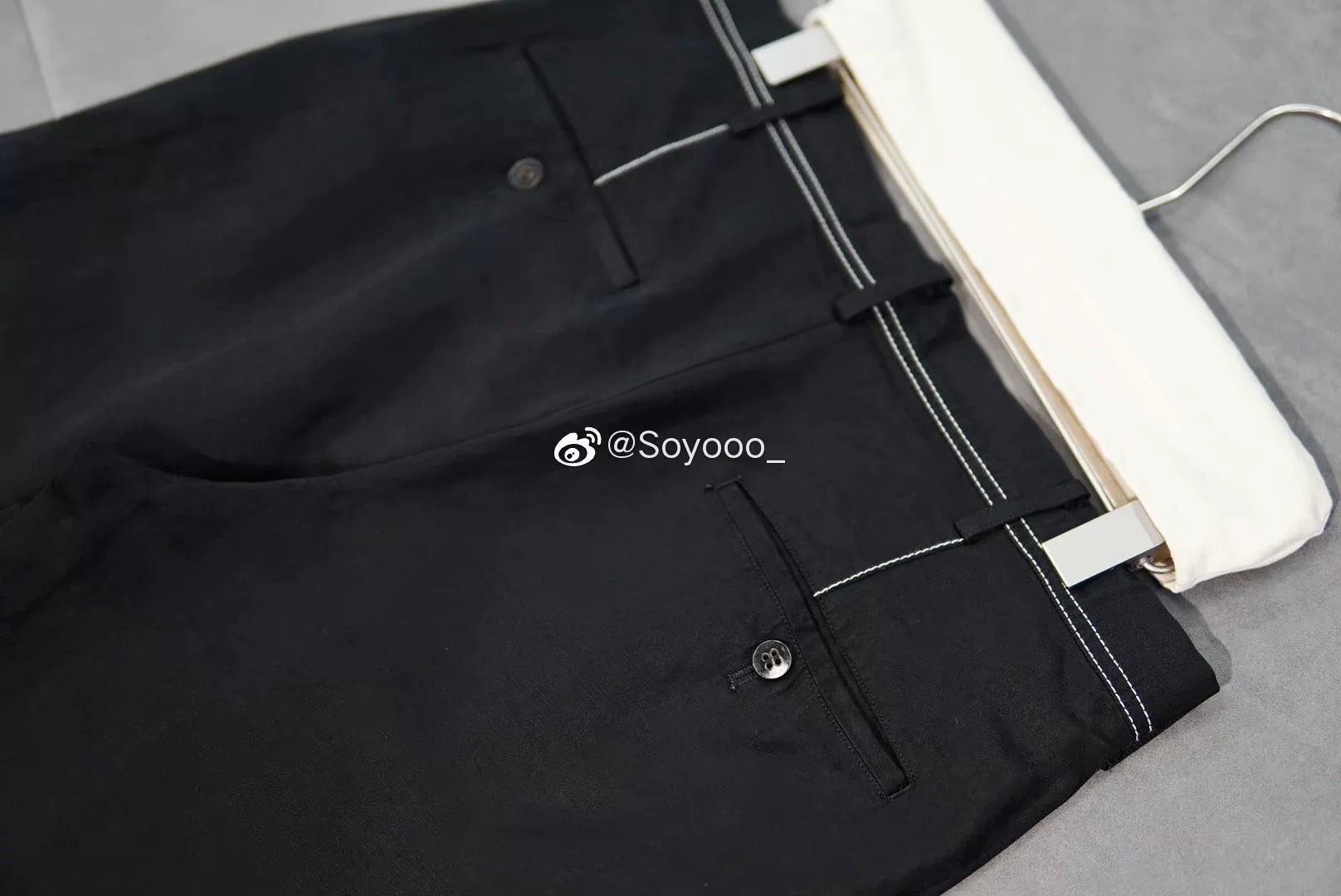 Yohji Yamamoto Pour Homme S/S 2005 Topstitch Cupro Pants
