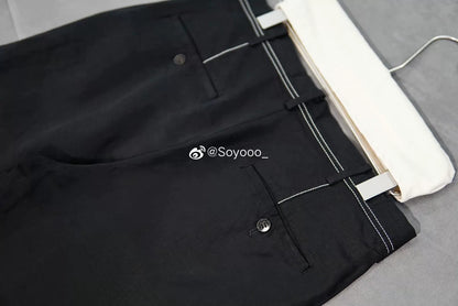 Yohji Yamamoto Pour Homme S/S 2005 Topstitch Cupro Pants