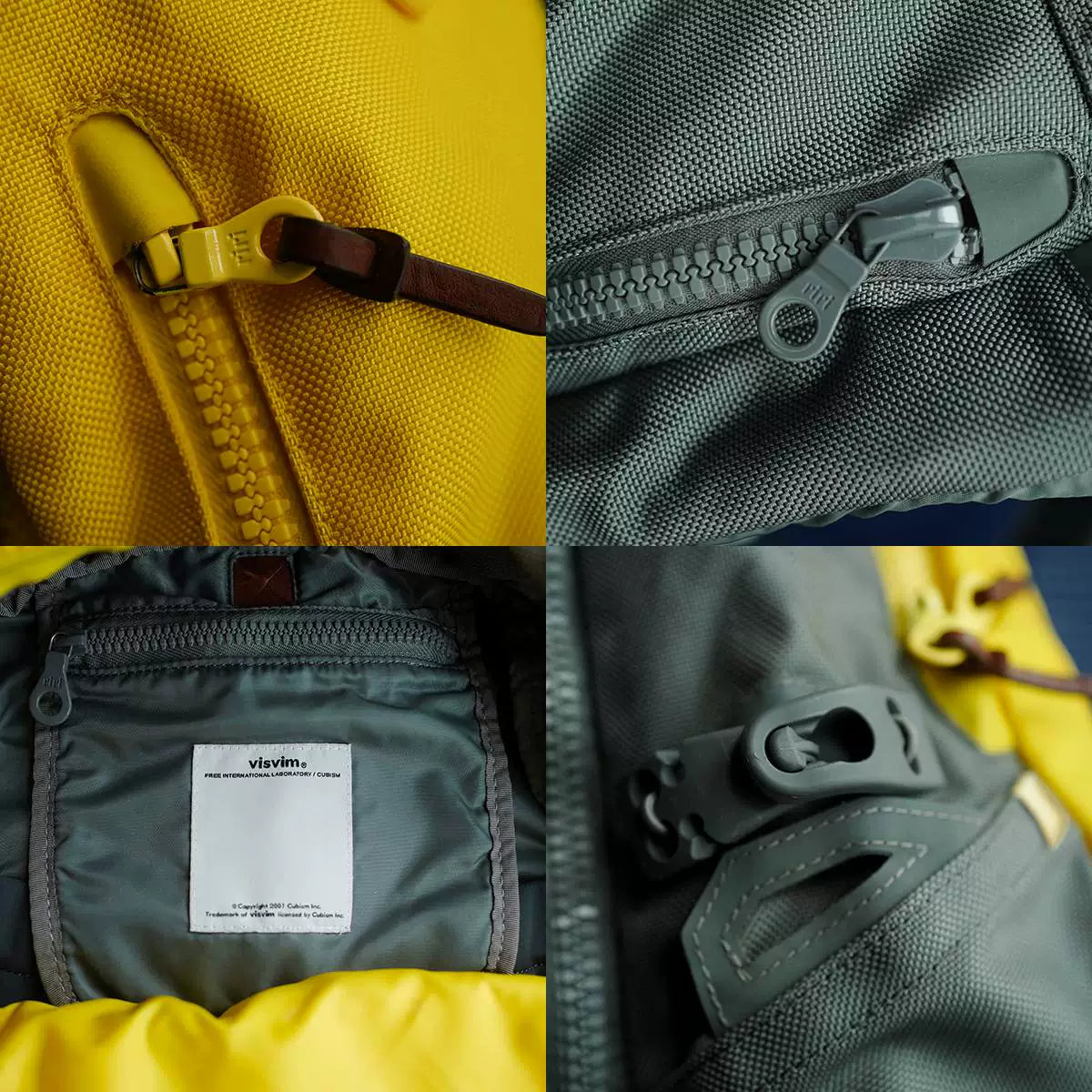 visvim ballistic 20l backpack in yellow