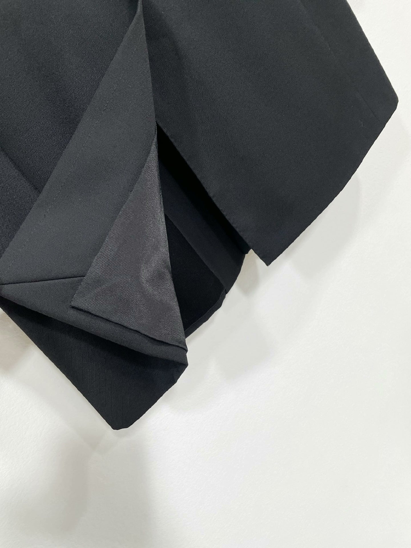 SAINT LAURENT Men's Black Wool Coat