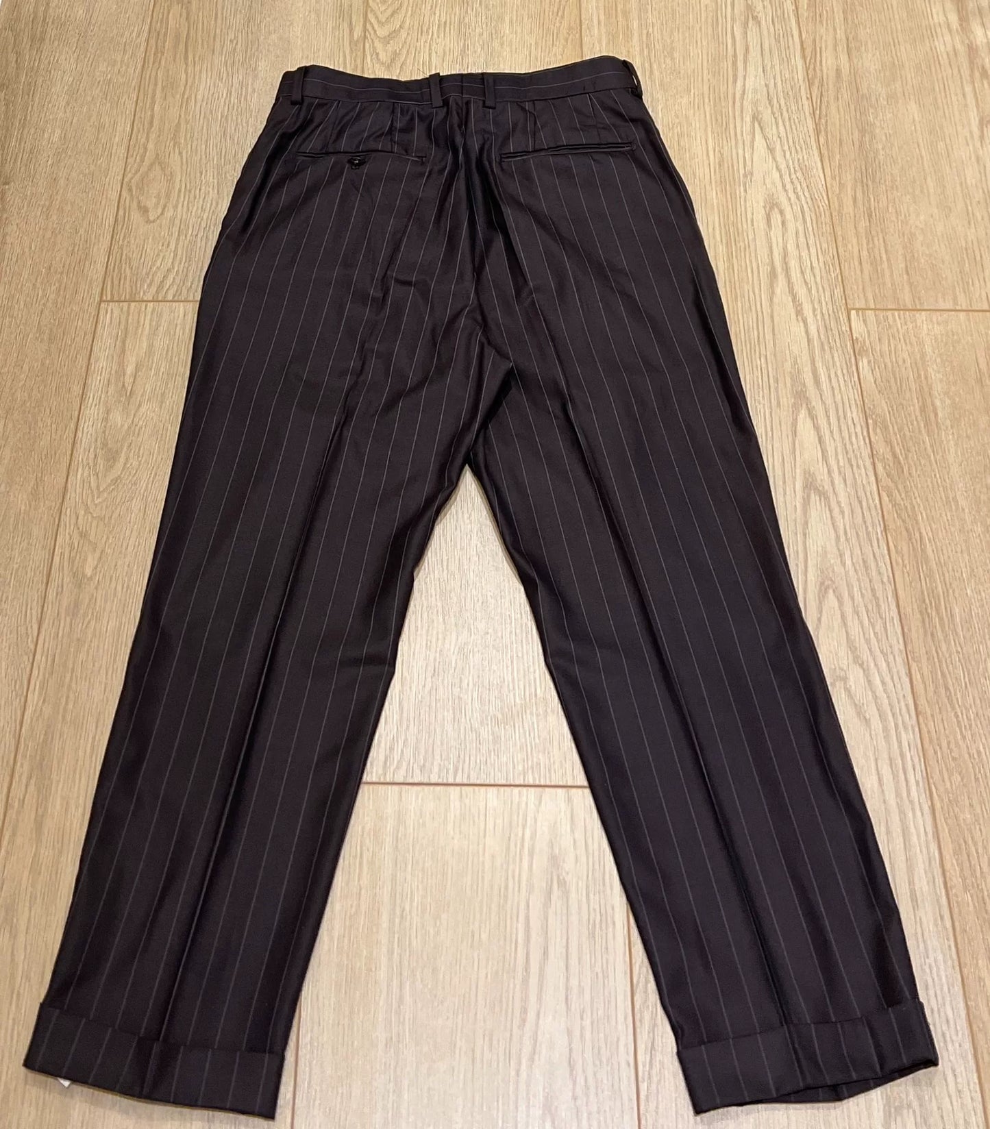 WACKO MARIA Pleated Striped Trousers