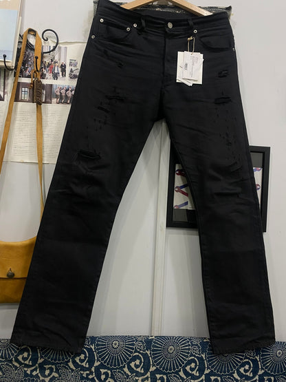 black distressed visvim denim pants W32 L30