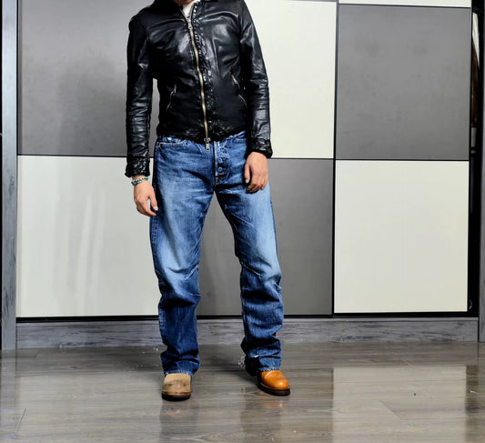 Giorgio Brato Leather Jacket Size 48