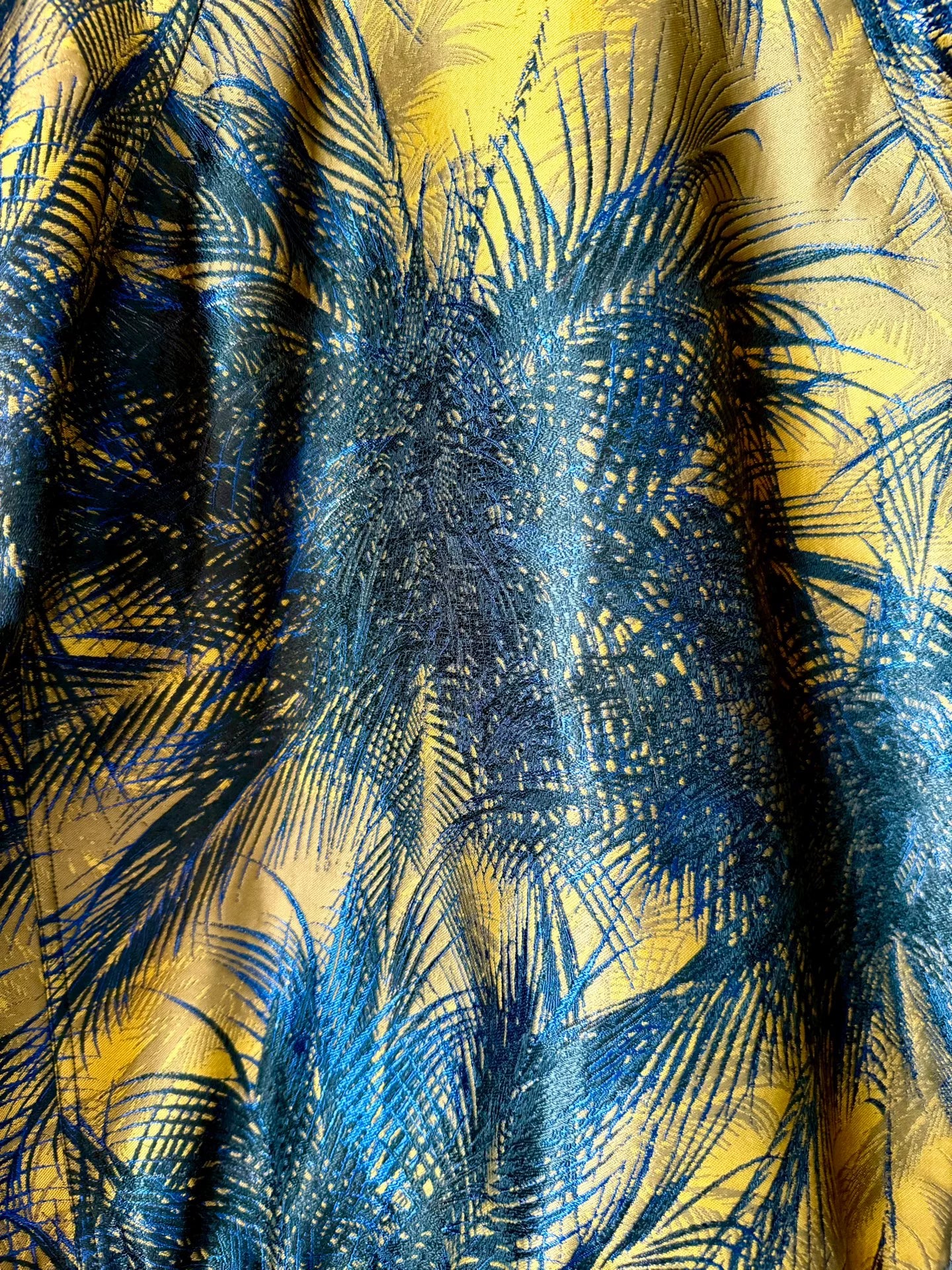 saint laurent palm tree embroidered jacket