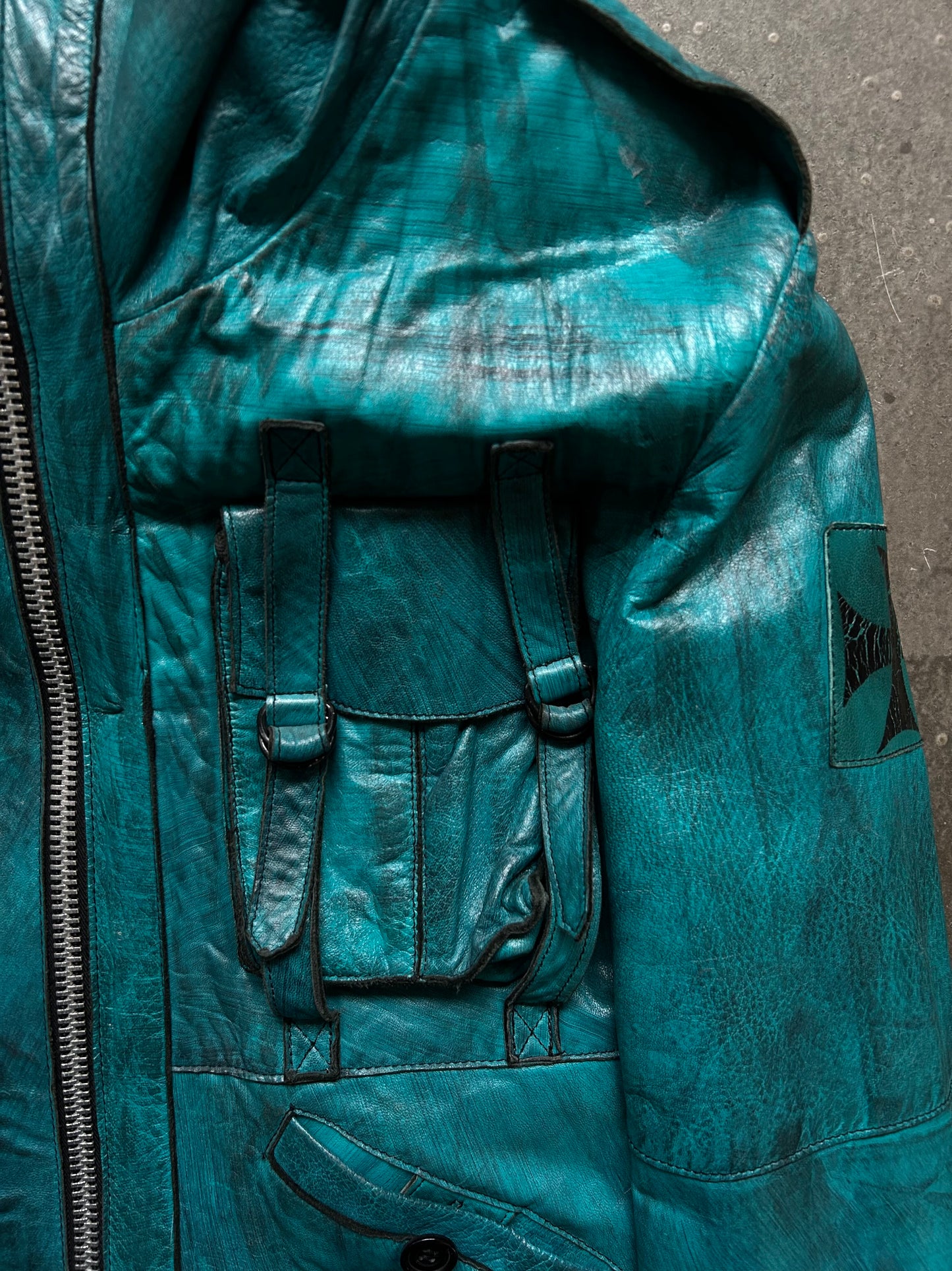 Diamond Dogs Reworked Waxed Leather Jacket