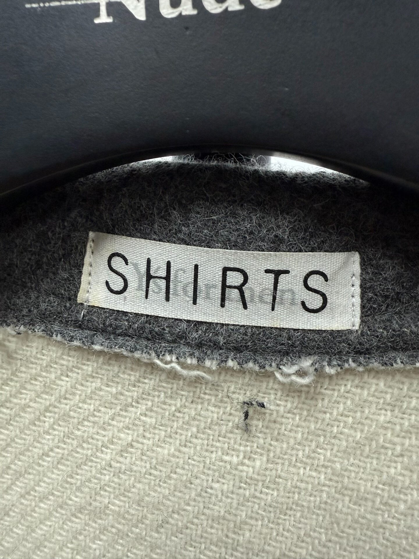 y's for men wool coat with color blocking