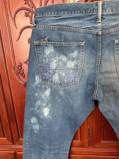 PRPS Men's Straight Leg Distressed Jeans