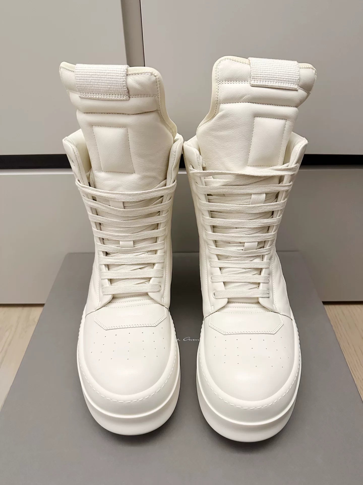 Rick Owens High-Top Thick Sole Runway