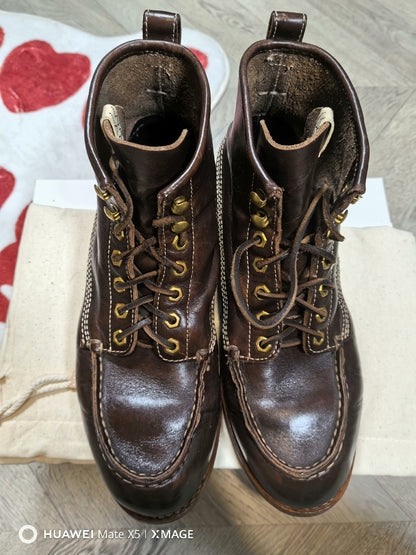 visvim handmade leather moc-folk boots
