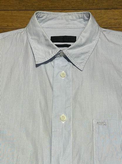 alexander mcqueen striped embroidered shirt