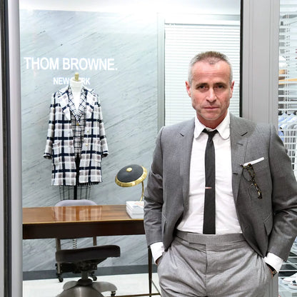 stylish black square Thom Browne glasses