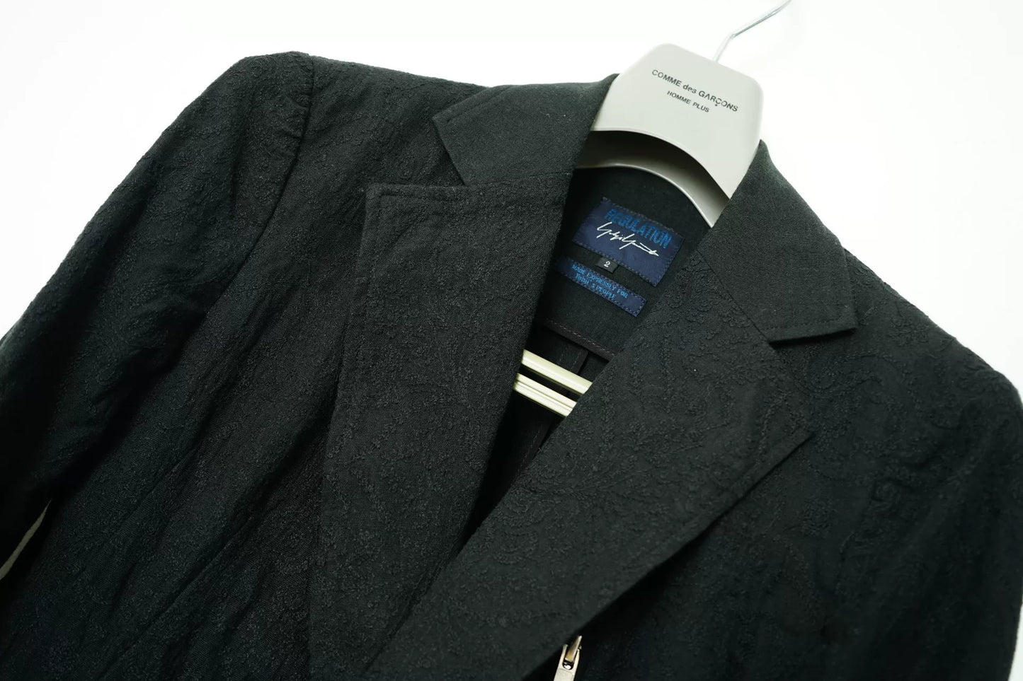 Yohji Yamamoto Jacquard Embroidered Blazer