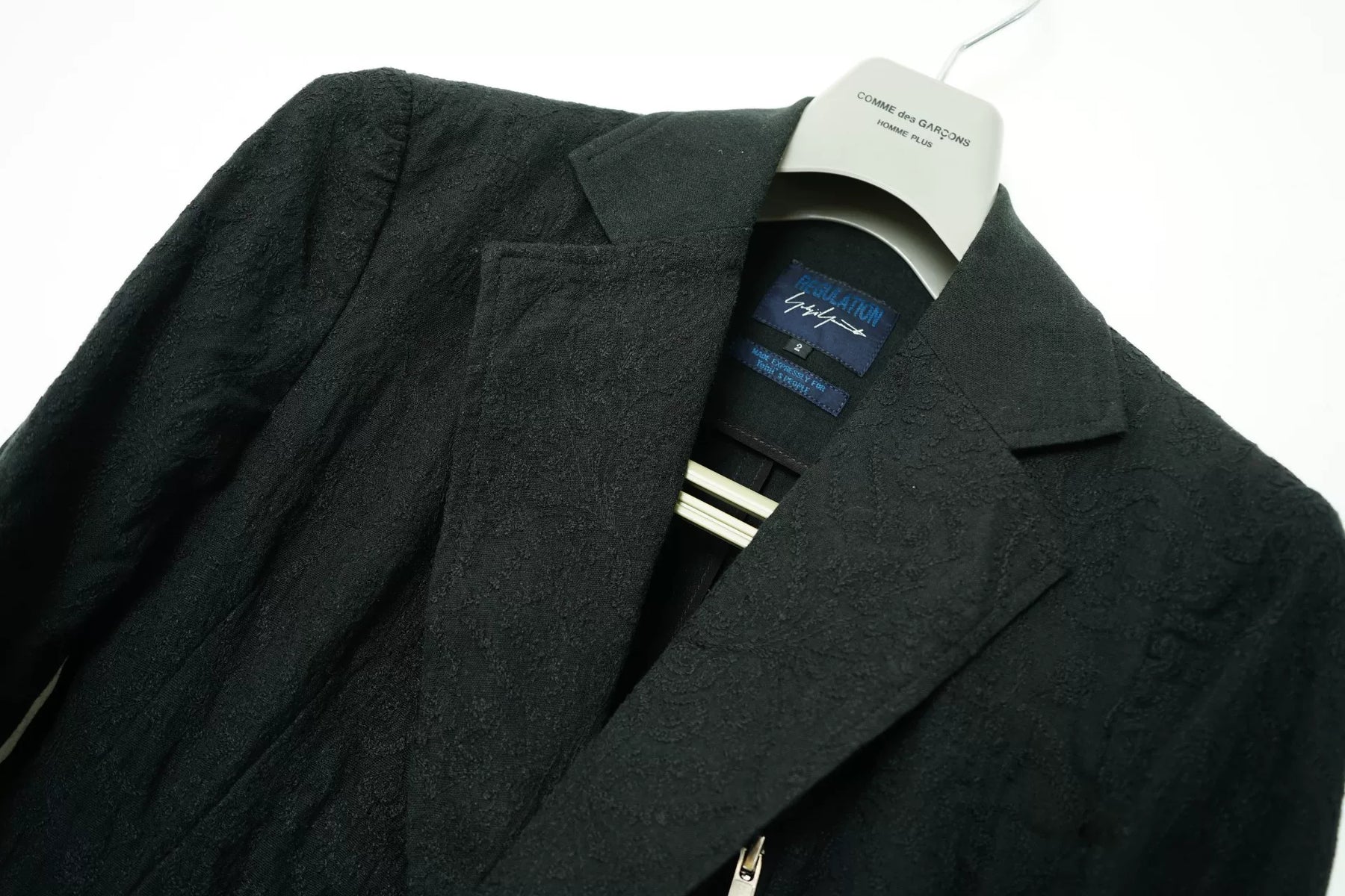 Yohji Yamamoto Jacquard Embroidered Blazer