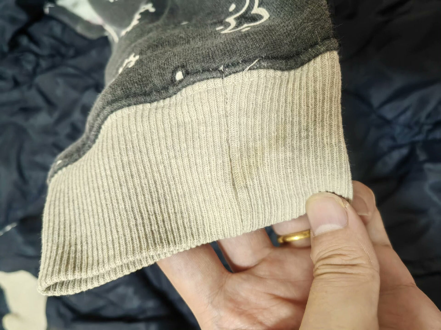 kapital bandana big sweatshirt in black