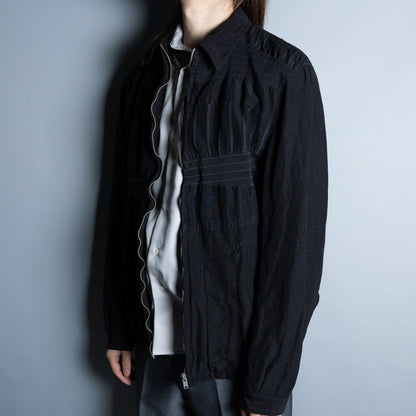 CDG Homme Striped Wool Jacket