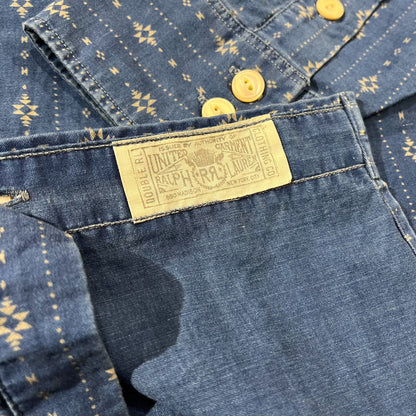 RRL Rare Indigo Dyed Print Shirt