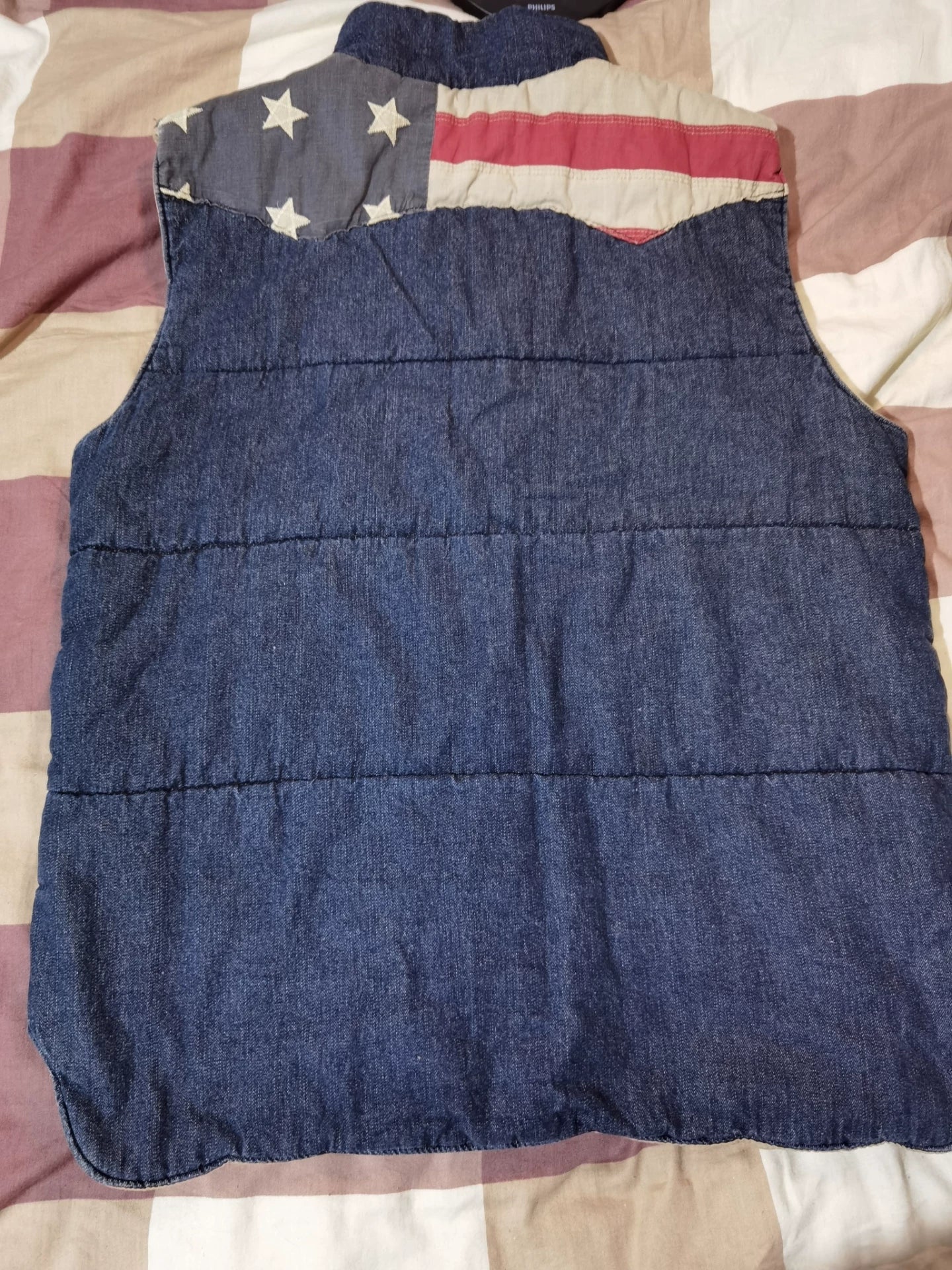 RRL Ralph Lauren Denim Quilted Vest