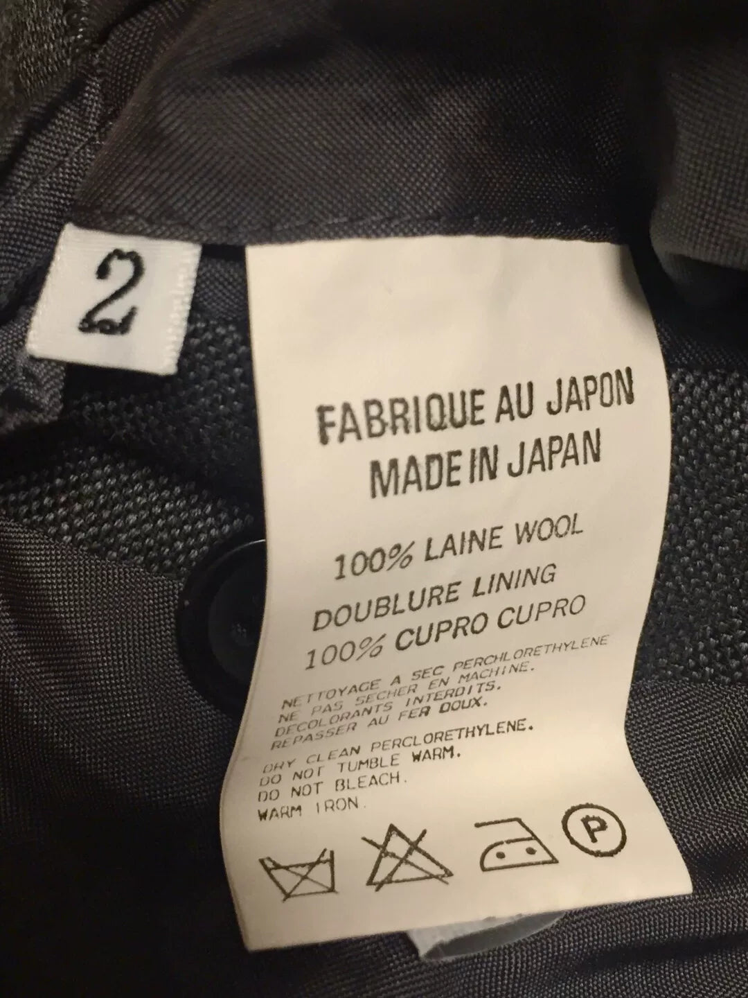 Yohji Yamamoto Y's Men's Gray Wool Suit