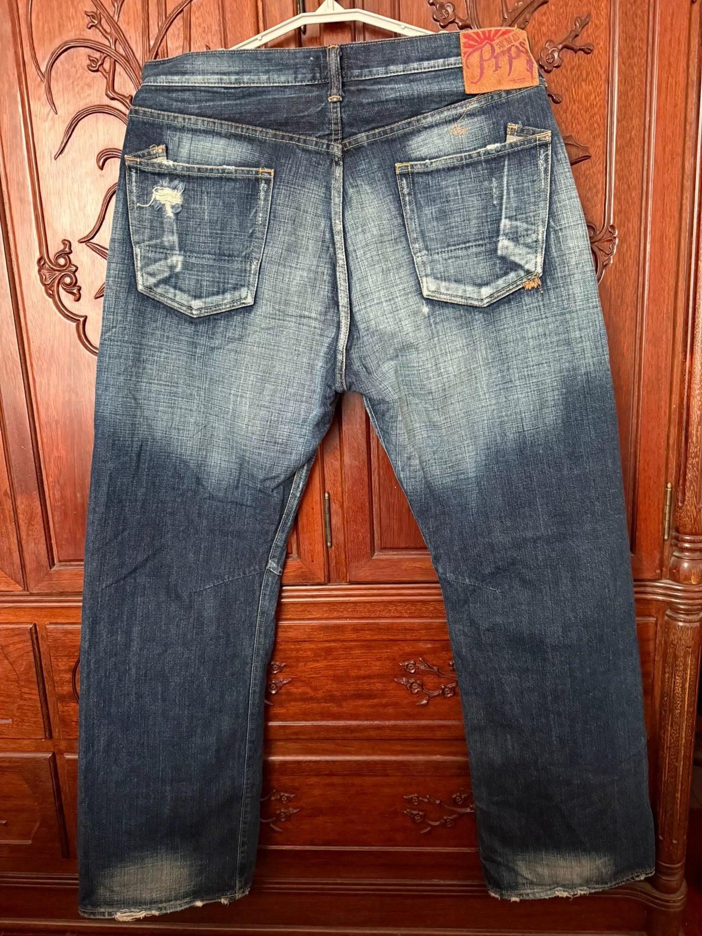 PRPS Men's W38 Wide Straight Jeans