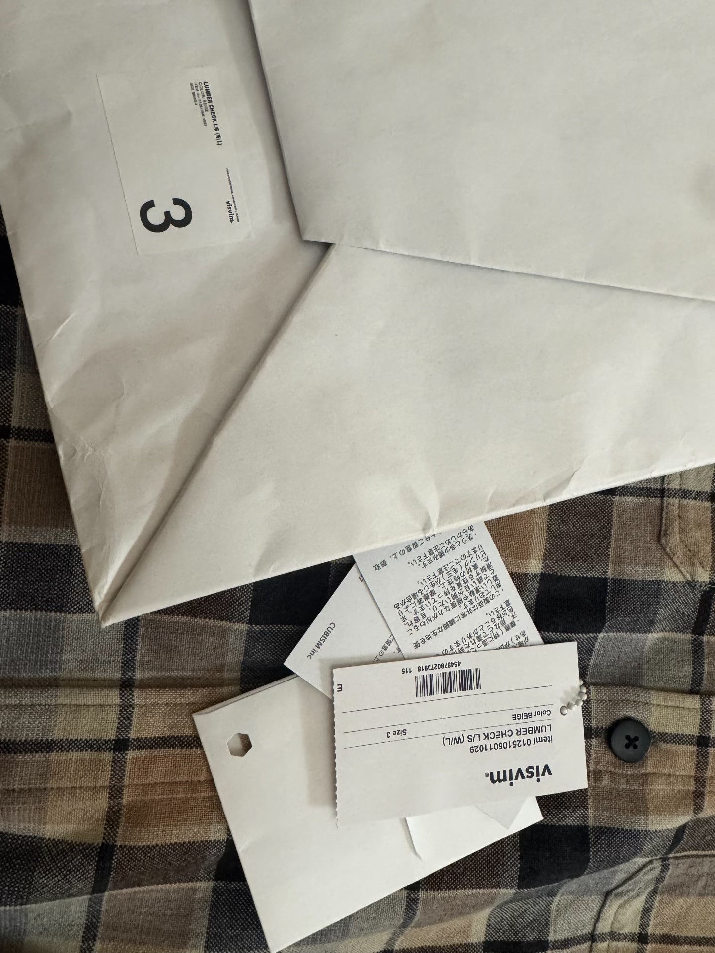 VISVIM 25SS LUMBER CHECK L/S Shirt