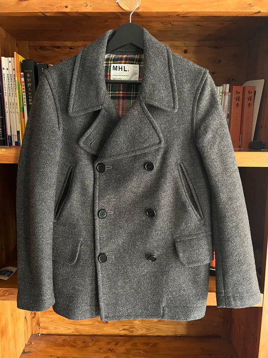 gray wool coat by margaret howell