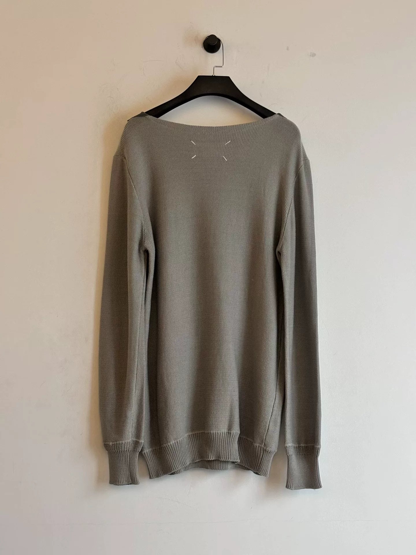 maison margiela knitted sweater with unique cut