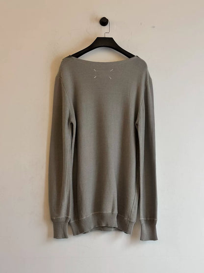 maison margiela knitted sweater with unique cut