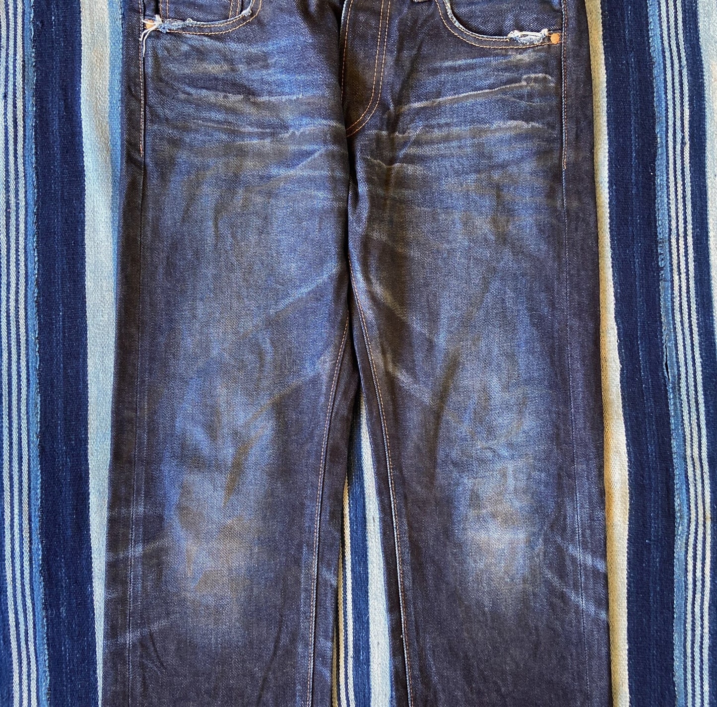 prps noir vintage washed denim pants