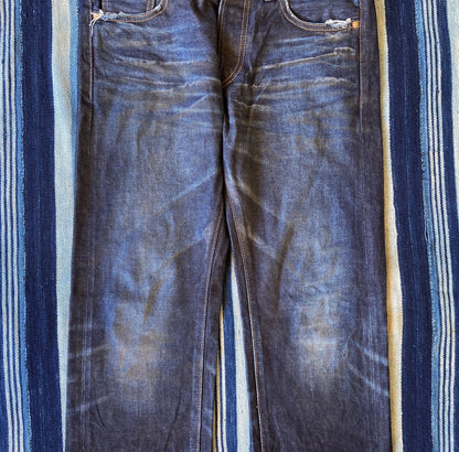 prps noir vintage washed denim pants
