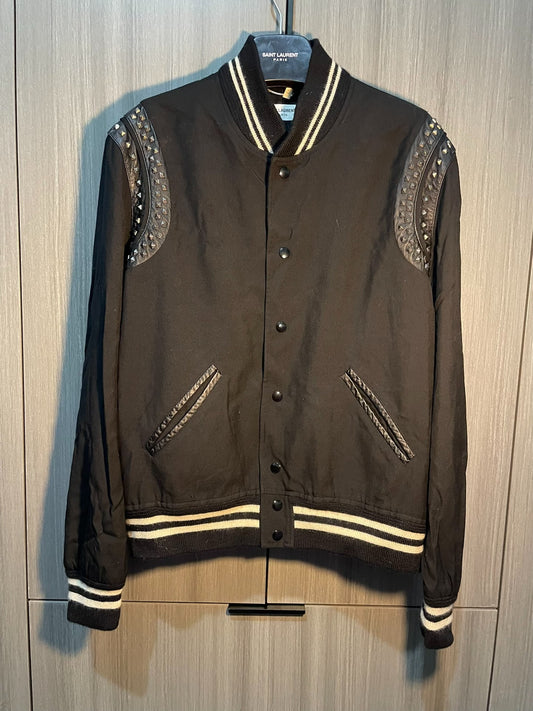 Saint Laurent Studded Leather Shoulder Jacket