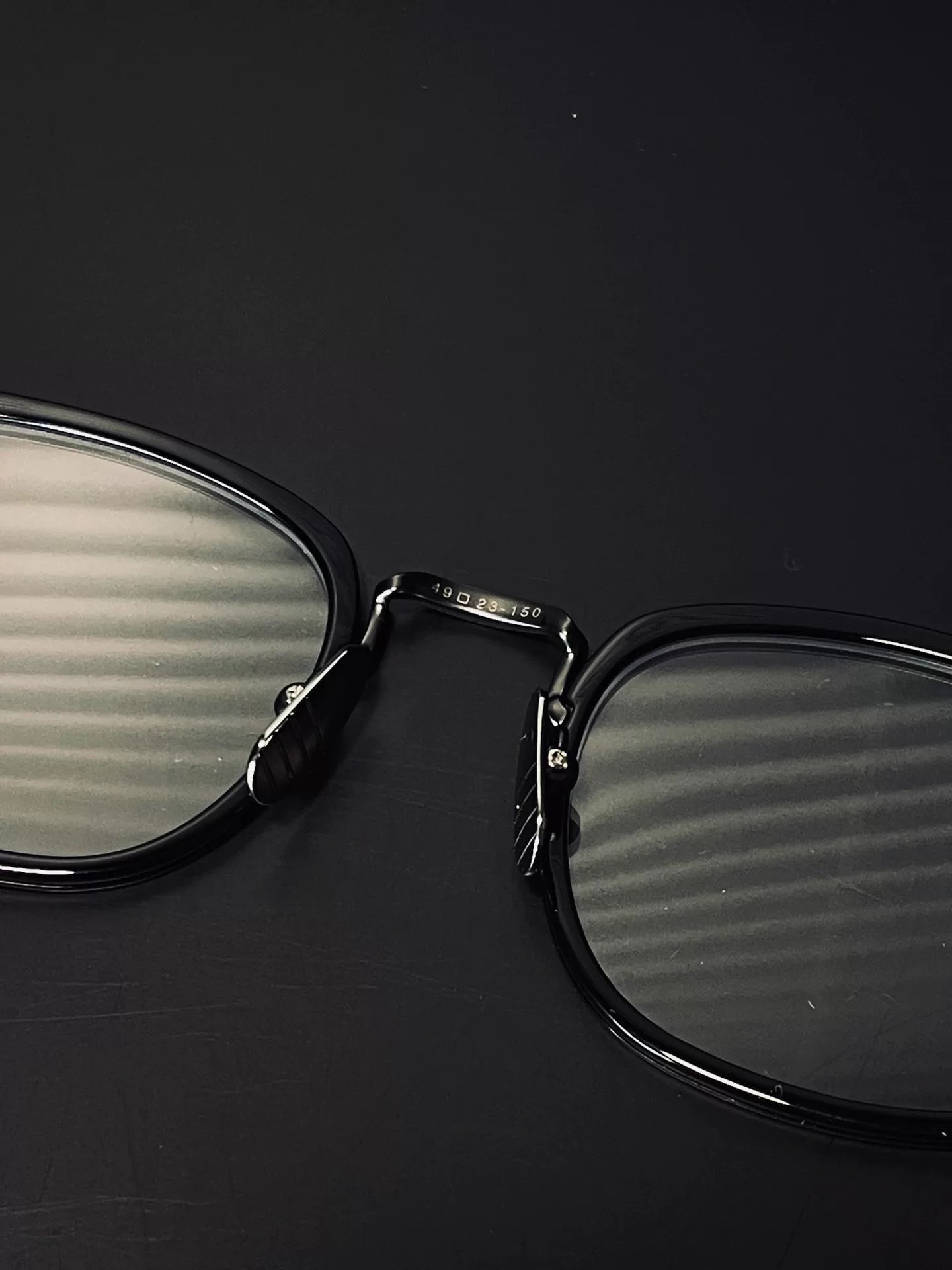 stylish black square Thom Browne glasses