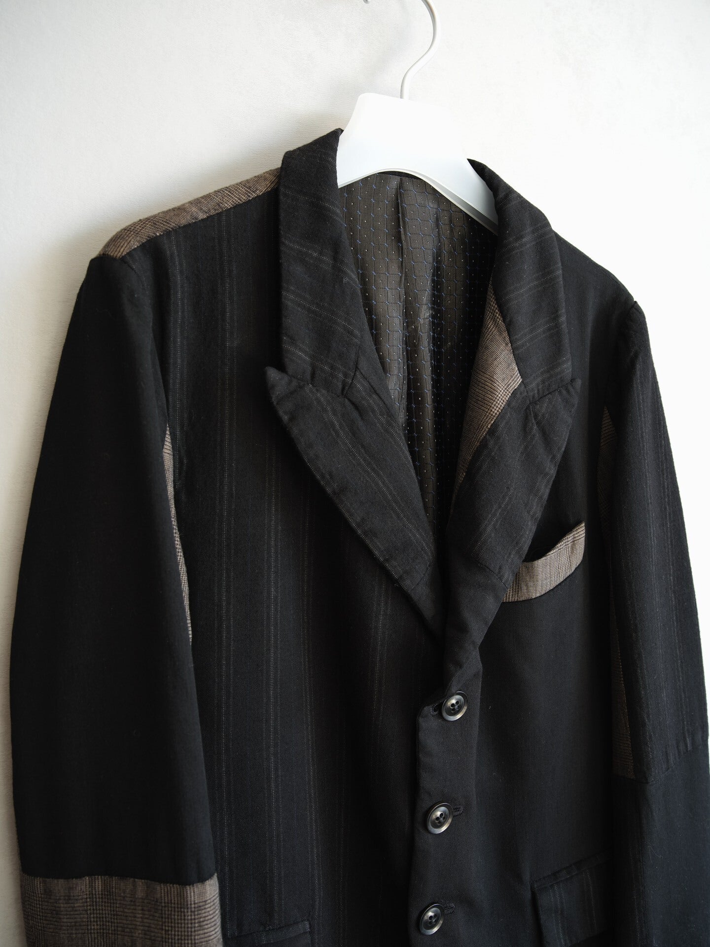 camouflage patterned wool blazer