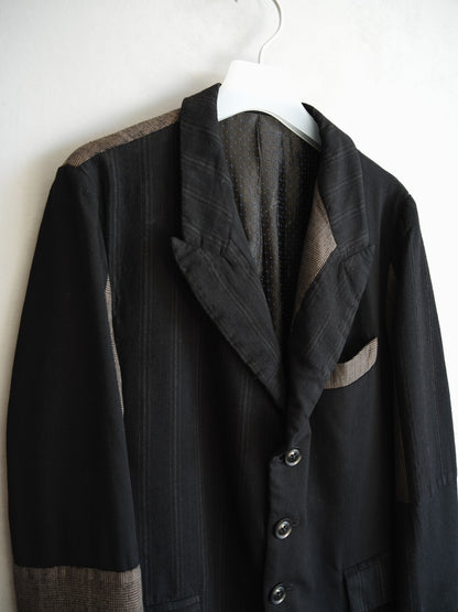 camouflage patterned wool blazer