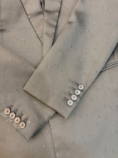 Saint Laurent Wool Speckled Black Blazer