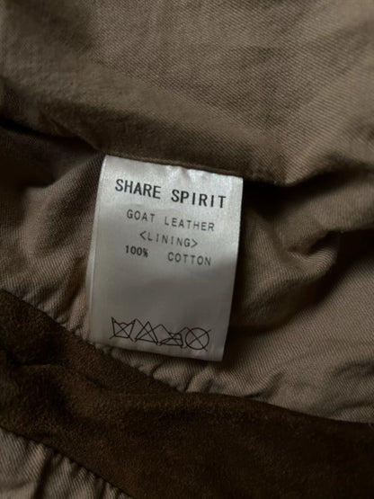 heavy embellished goat leather jacket