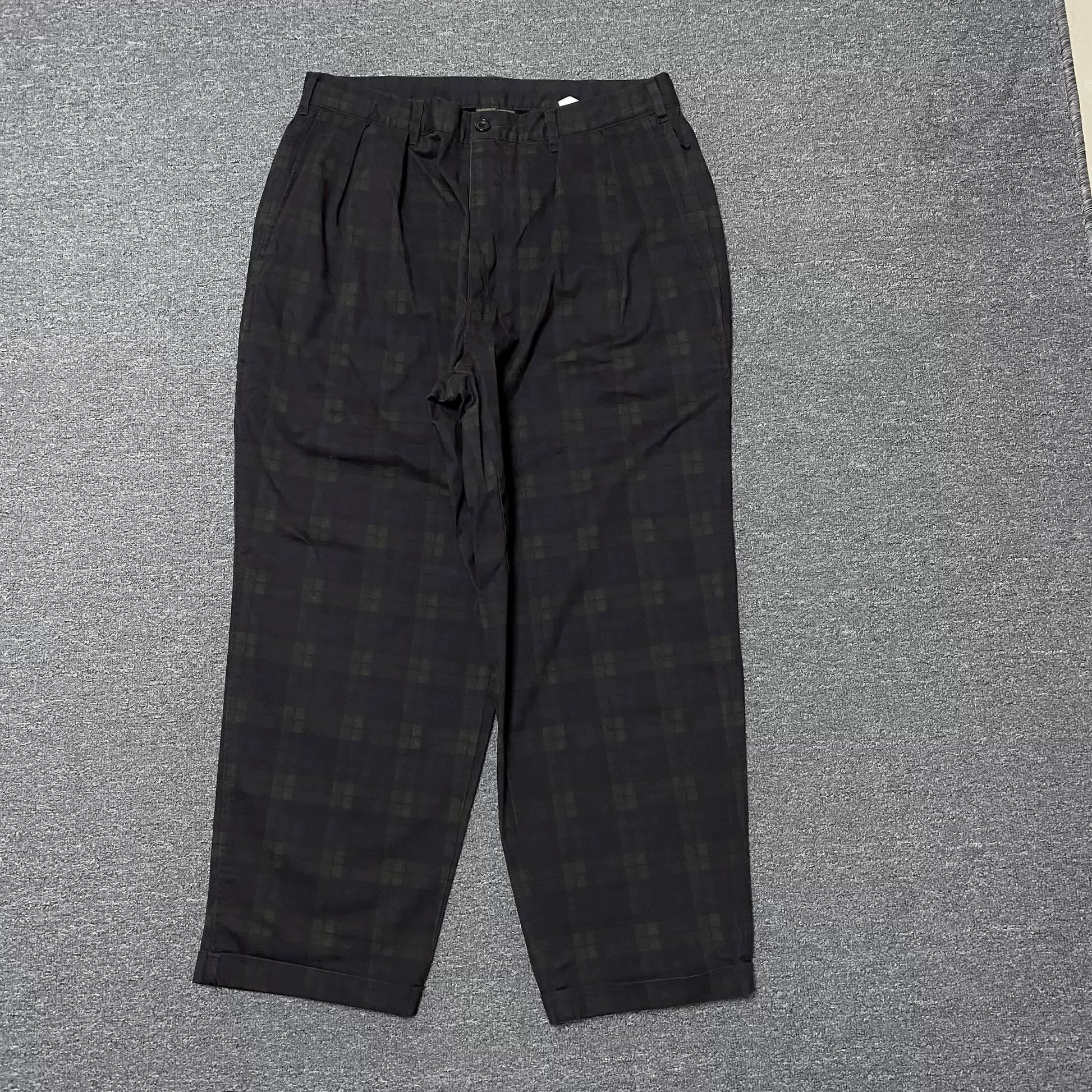 BEAMS SSZ Plaid Loose-Fit Pants