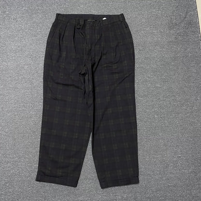 BEAMS SSZ Plaid Loose-Fit Pants