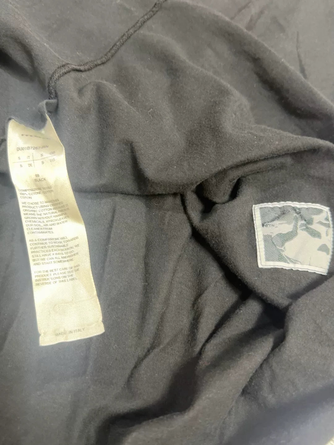 Rick Owens Black Deconstructed Short Sleeve Tee