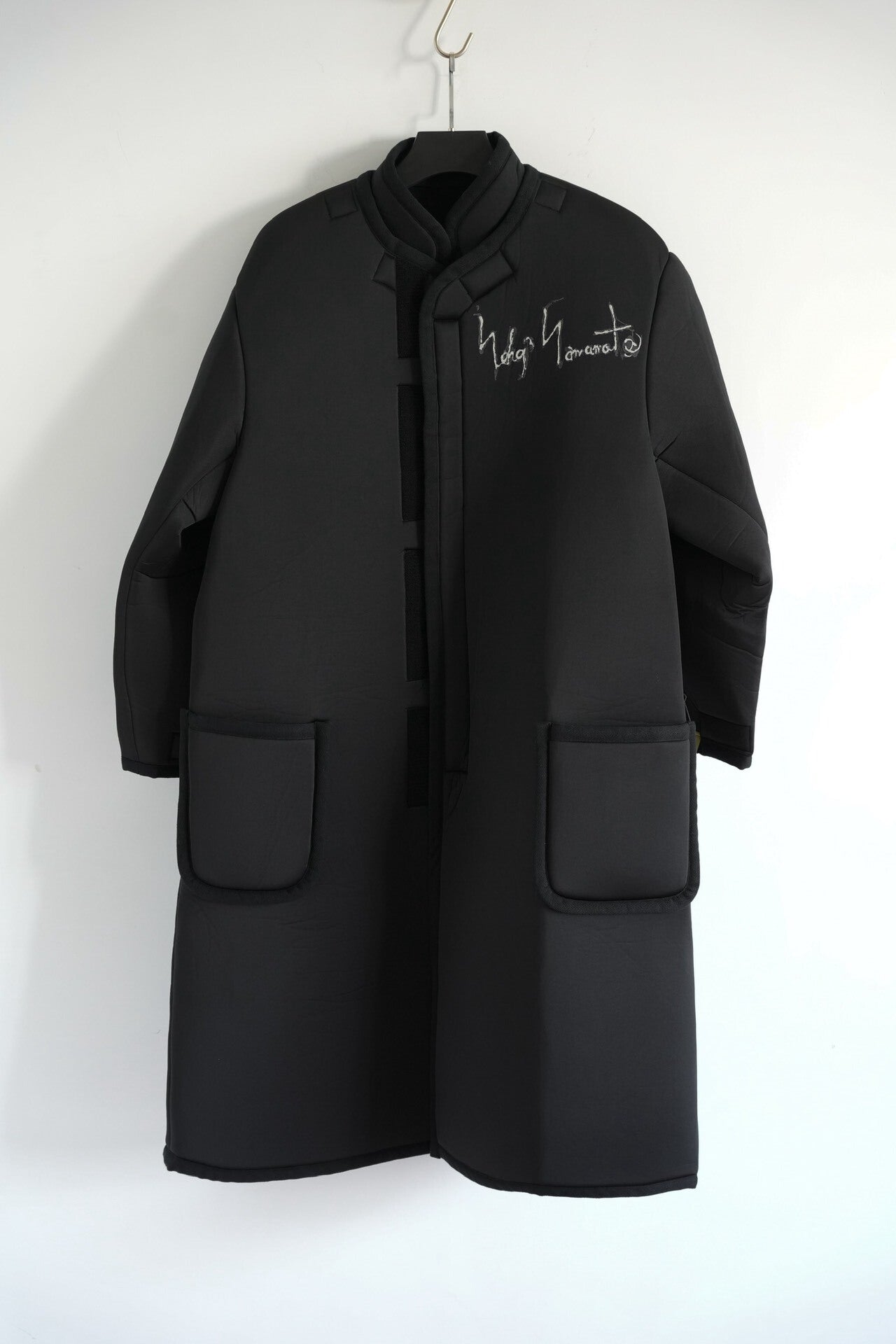 yohji yamamoto space cotton coat