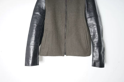 Iroquois Horse Leather Wool Coat