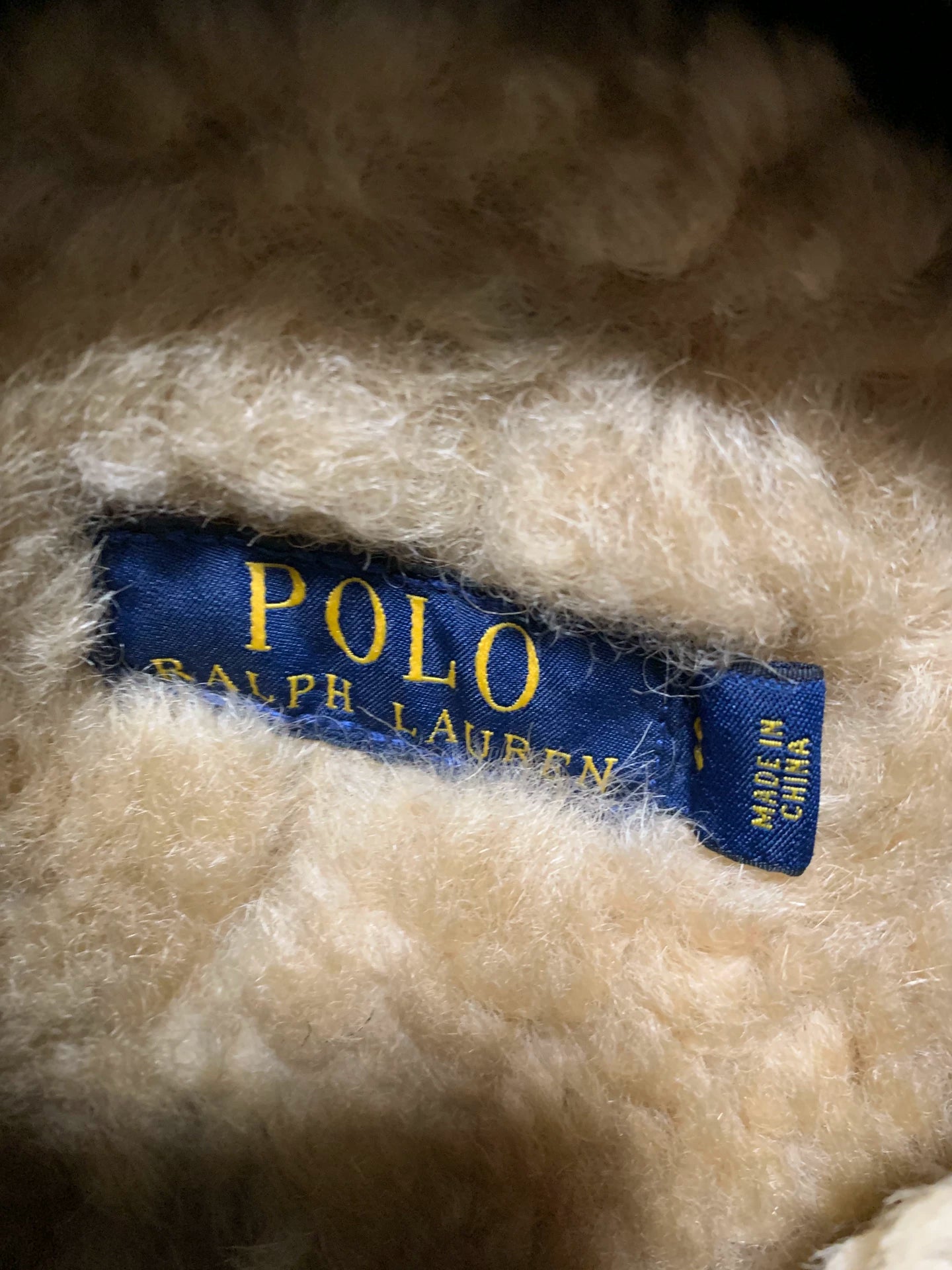 rl polo ralph lauren shearling jacket