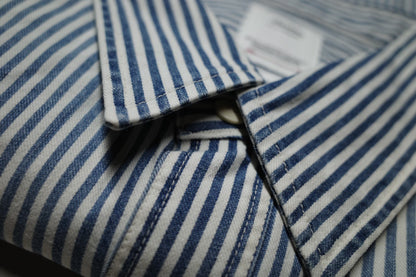 VISVIM Hickory DMGD Striped Denim Shirt