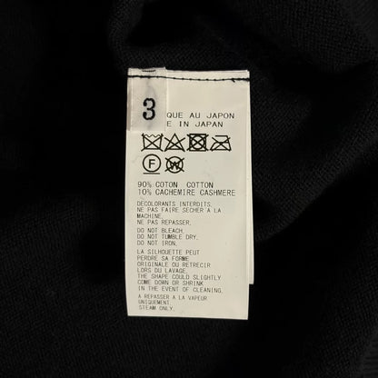 black long sleeve wool cashmere sweater