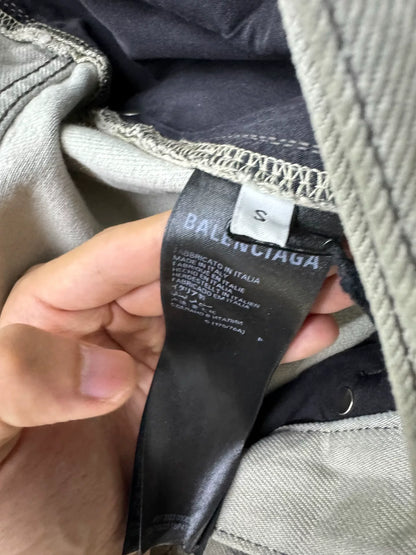 Balenciaga White Graffiti Denim Pants