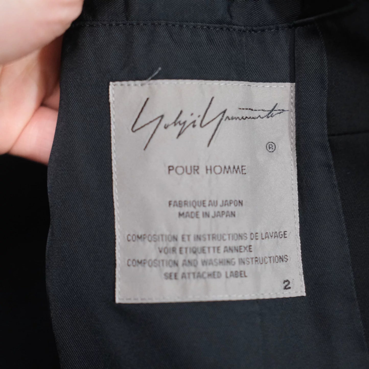 Yohji Yamamoto Yellow Armband Suit AW20